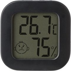Higrometar Kinsley | Plastika | 4 cm, crno, 1015148-001999999