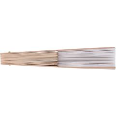 Handfächer Rosanne | Recycelter Stoff | Holzgriff, Cremefarben, 1041510-112999999
