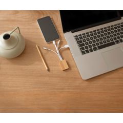 Cavo di ricarica Brandan | 3-in-1, bianco, 710986-002999999