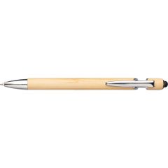 Kugelschreiber Manuela | Bambus | Stylus, braun, 1097473-011999128