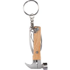 Portachiavi Heinrich | Bambù | Multitool, marrone, 1107131-011999999