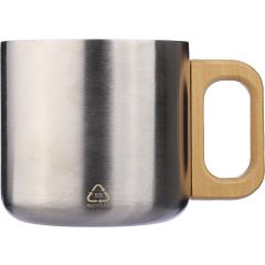 Mug Dwight | Recycled stainless steel | Wooden handle | 400 ml, 1172207