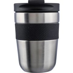 Bicchiere Keith | Acciaio inossidabile | 300 ml | Impugnatura in silicone, nero/argento, 1172552-050999999