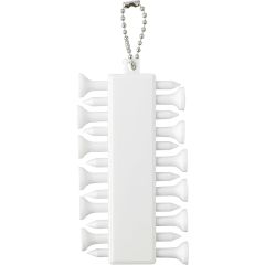 Set golf tee Aveline | Reciklirano | 15 komada, bijela, 1267823-002999999