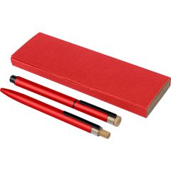 Set mit Stift aus lackiertem recyceltem Aluminium Ilaria, 1351333