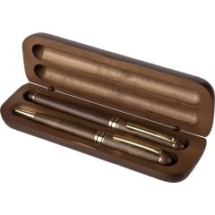Walnuss-Holz Stiftset Adelina, braun, 1349352-011999999
