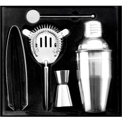 Set cocktail in acciaio inox Natalina, argento, 4680-032999999