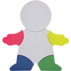 Highlighter set Ella | Manikin shape | 4 colors, white, 8535-002999999