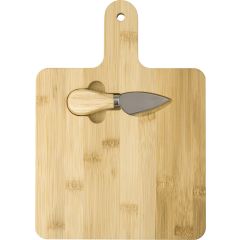 Tagliere per formaggi Jelena | Bambù | Con coltello, marrone, 708922-011999999