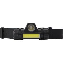 Lampada frontale Mina | Plastica | LED + COB | Ricaricabile USB-C, nero, 709344-001999999
