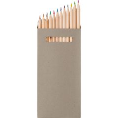 Pencil set Nina | Wooden | 12 pcs, grey, 2474-003999999