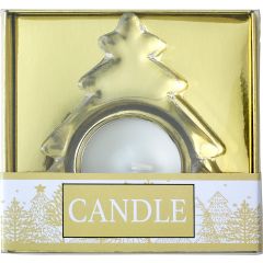 Porta tea light Casey | Vetro | Albero di Natale, 4896