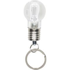 Portachiavi Hakeem | Plastica | Forma a lampadina | LED, argento, 6336-032999999