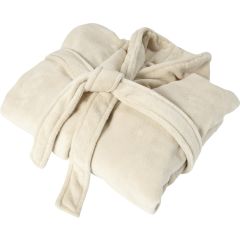 Bathrobe Derek | Fleece, beige, 7775-357040999