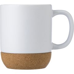 Skodelica Rosamund | Keramika | Pluta na dnu | 300 ml, bela, 864506-002999999