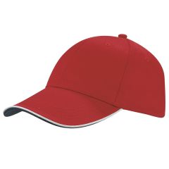 6-Panel-Cap aus 65% Polyester - 35% Baumwolle, K18062