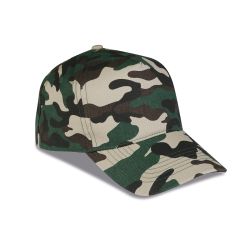 5 Panels camouflage cap in 100% cotton, camouflage, K18086