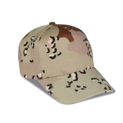 5 Panels camouflage cap in 100% cotton, camouflage, K18087