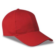 6-Panel-Cap mit langem Schirm aus 100% Baumwolle, K18096