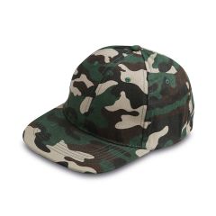 6 Panels camouflage rapper cap in 100% cotton, camouflage, K18102