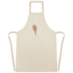 Kuhinjski predpasnik iz organskega bombaža (300 gr/m²), naravna, K18120