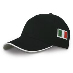 5 Panels cap with italian flag, K18144