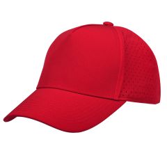 5 Panel golf cap with ventilation holes in 100% polyester, K18305