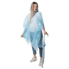 PE rain proof poncho, transparent, K18505