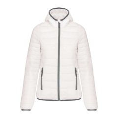 GIACCA IMBOTTITA CON CAPPUCCIO LEGGERA DA DONNA, EGKA6111
