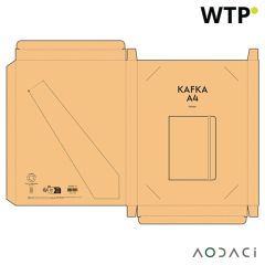 Kafka A4 Folder Cork. 64 FSC sheet notepad and elastic closure, natural, AFD007-160
