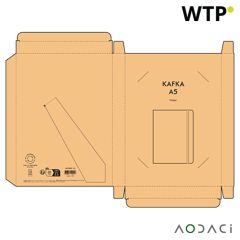 Kafka A5 Folder Cork. 64 FSC sheet notepad and elastic closure, natural, AFD008-160