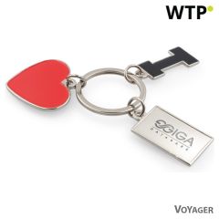 Ključek I love ... z kovinsko ploščo | Lydus, srebrna, VA093-32