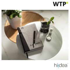 LARSSON B5, B5 diary in recycled polyester (100% rPET), grey, 96207-113