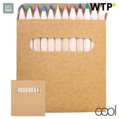 Lea, set of 12 pencils, natural, AP808503