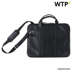 Leather laptop bag Michael, black, 971814-001999999