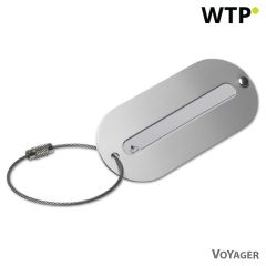 Luggage tag, silver, V4315-32