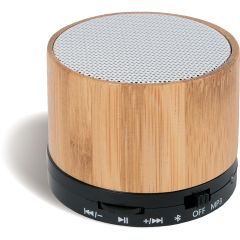 Bluetooth zvučnik od bambusa, plastike i metala, prirodni, M20060