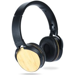 Bluetooth stereo slušalice od plastike i bambusa, prirodni, M20062