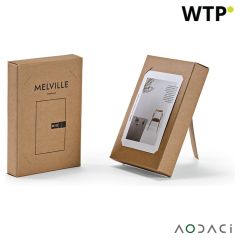 Melville A5 bilježnica rPET s metalnim zaključavanjem i 70gsm FSC 192 stranice, crno, ANT016-103
