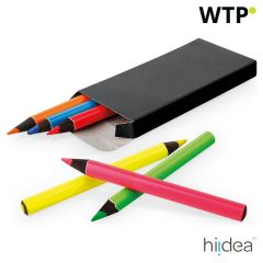 MEMLING, Pencil box with 6 coloured pencils, black, 91767-103