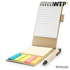 Držalo za zapiske, zvezek, samolepilni listki, kemični svinčnik | Madelyn, mešana, V2241-00