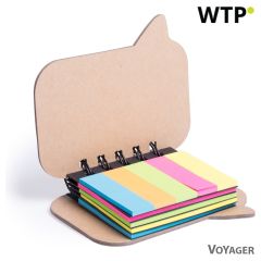 Memo holder speech bubble, sticky notes, mixed, V2923-00