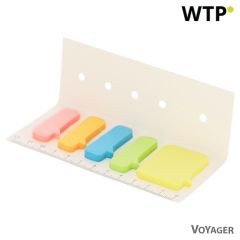 Memo-Holder, Haftnotizen, aus recycelten Milchkartons, Lineal, Weiß, VA644-02