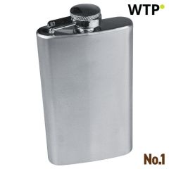 Metalna flaška za žganje Fresno 104 ml, siva, EG570807