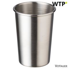 Kovinska skodelica 350 ml, srebrna, V1506-32