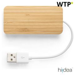 MOSER, HUB z 2 USB-A in 1 USB-C priključkom iz bambusa, naravna, 97127-160