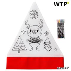 Cappello di Natale Maryse in non tessuto (80 gr/m²), rosso, 8291-048999999