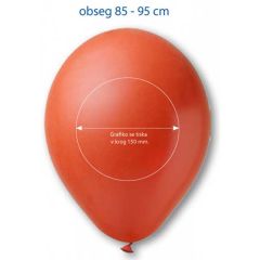 Promotivni baloni s printom, metalik boja Fi 33 cm