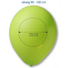 Promotivni baloni sa printom, Metalik boja, Fi 35 cm