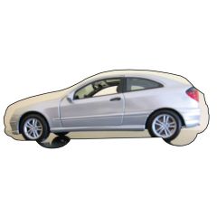 Art.09 Car air freshener with print. Shape car: 140x50mm. Eco quality.